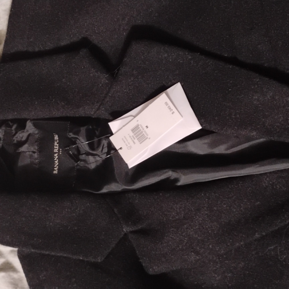 Banana Republic black peacoat size medium